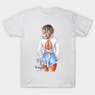 Virgo Zodiac Fashion Girl T-Shirt